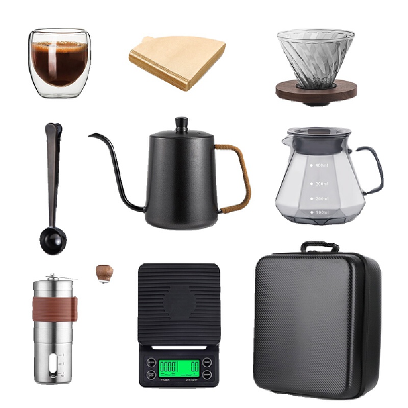 Coffee Equipment Pour Over - Koffieaccessoires, draagbare koffiezetset voor handmatig zetten,
