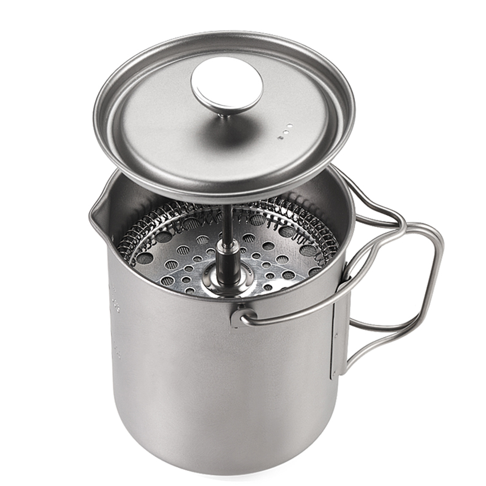 Coffee Equipment For Camping - Lixada 750Ml Titanium Koffiekop Mok Franse