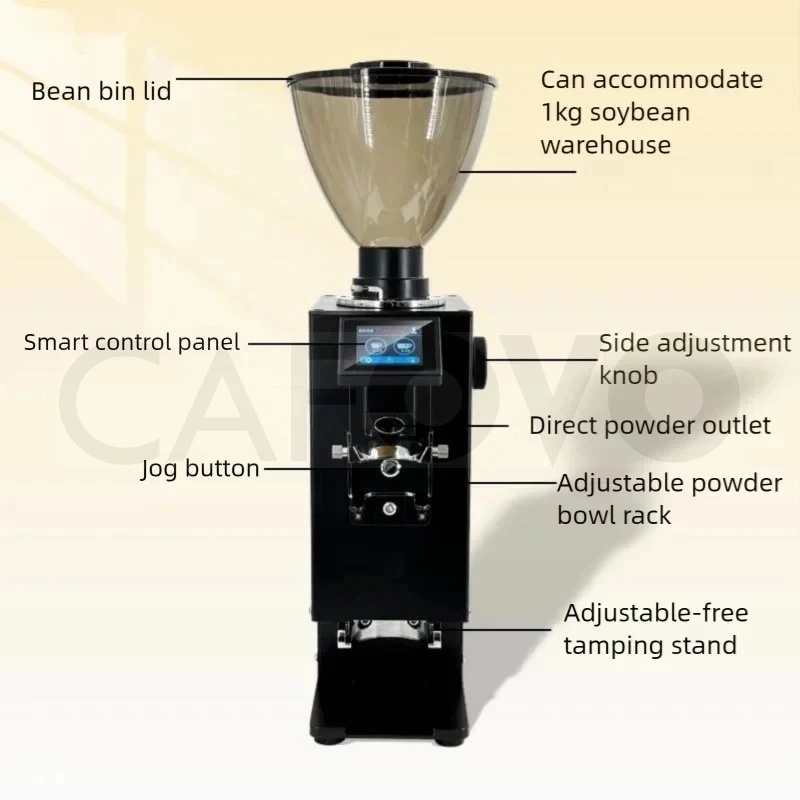 CAFOVO K64Y Commerciële 2-in-1 - Coffee Grinder Burr Flat recensie en prijs