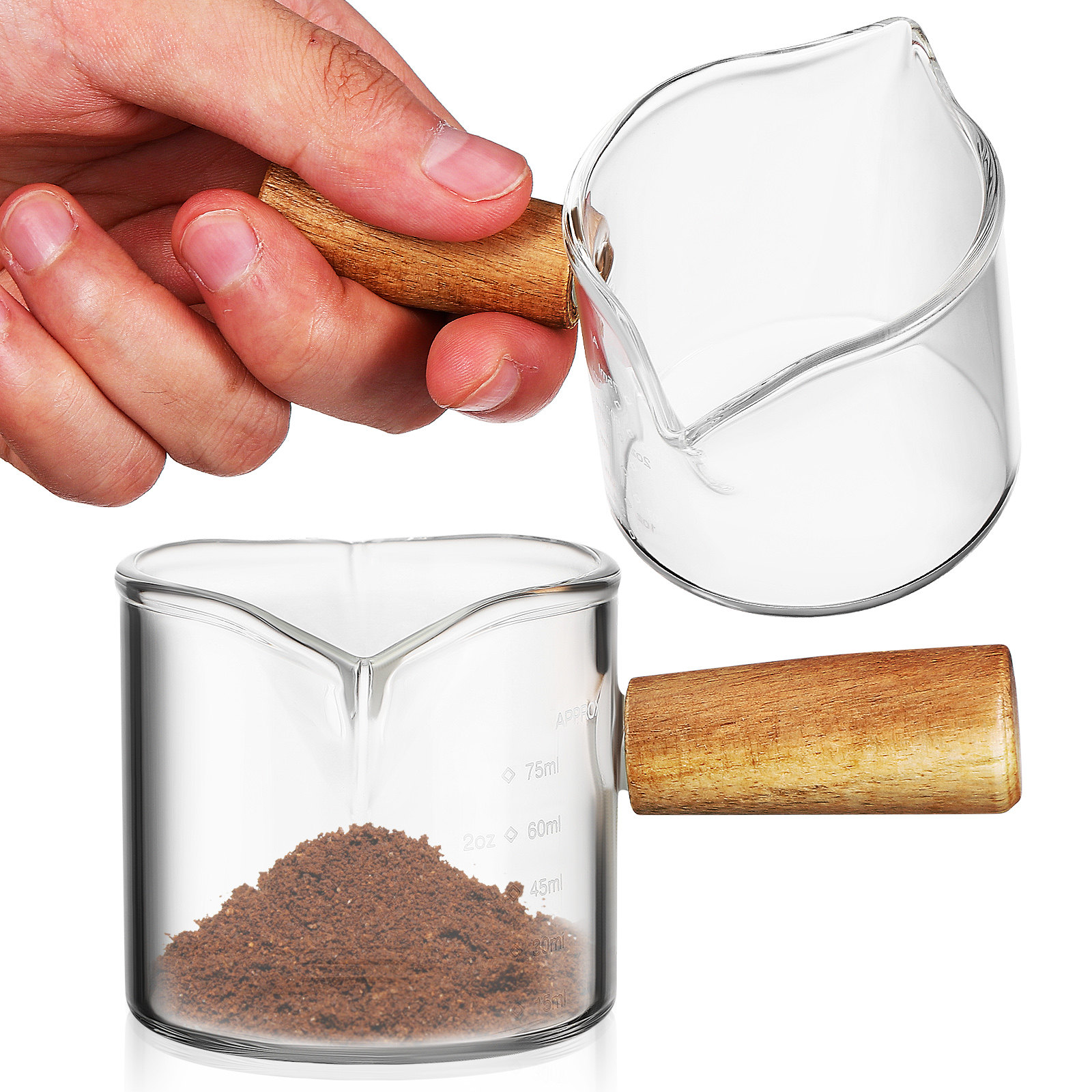 2 stuks hoogwaardige, dikke gl - Espresso Shot Glass recensie en prijs